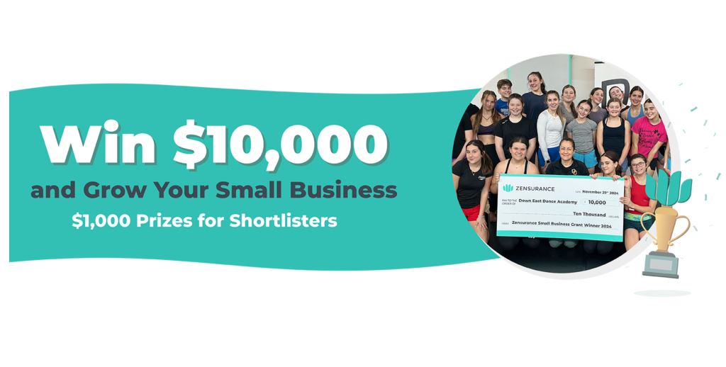 Zensurance Small Business Grant 2025 (Up to $15,000 in grants)