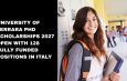 University of Ferrara PhD Scholarships 2027 Open with 128 Fully Funded Positions in Italy
