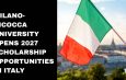 Milano-Bicocca University Opens 2027 Scholarship Opportunities in Italy